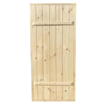 Двери для бани - банный блок (массив хвоя)