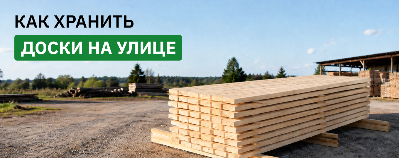 Как хранить доски на улице