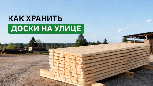 Как хранить доски на улице
