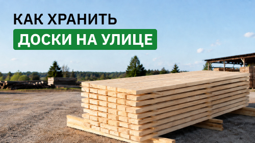 Как хранить доски на улице