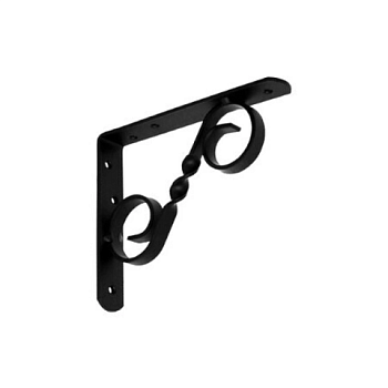 картинка Кронштейн фигурный 125*150мм черный мод.3 ДОМАРТ от магазина Румлес
