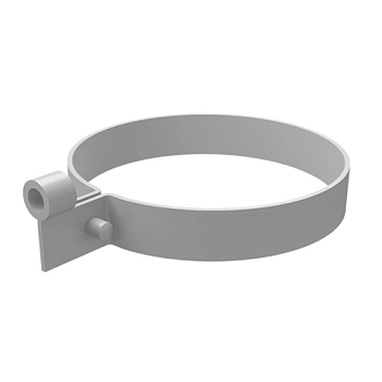 картинка Хомут крепления трубы ПВХ белый от магазина Румлес
