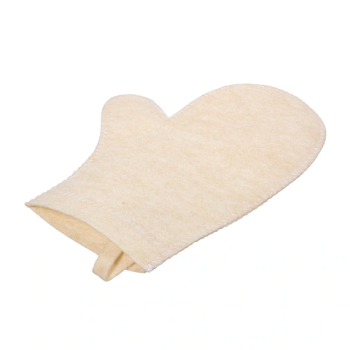 картинка Рукавица для бани и сауны белая Hot Pot войлок от магазина Румлес