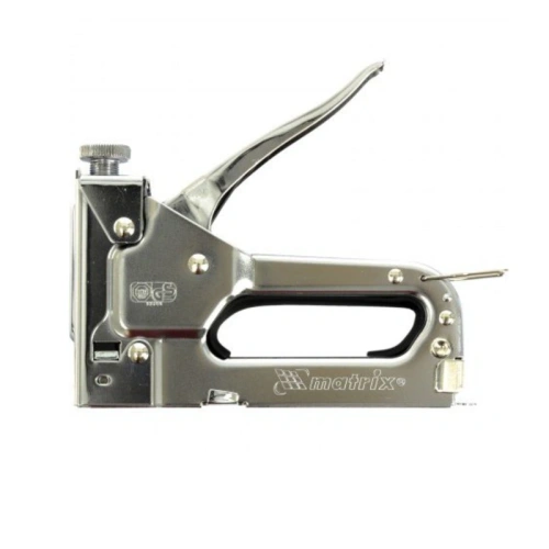 картинка Степлер мебельный регулируемый 4-14мм Matrix 40902 (тип скобы 53) от магазина Румлес