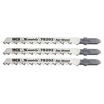 картинка Пилки для лобзика 100*75*4мм Т101D 78202 (3шт/уп) от магазина Румлес