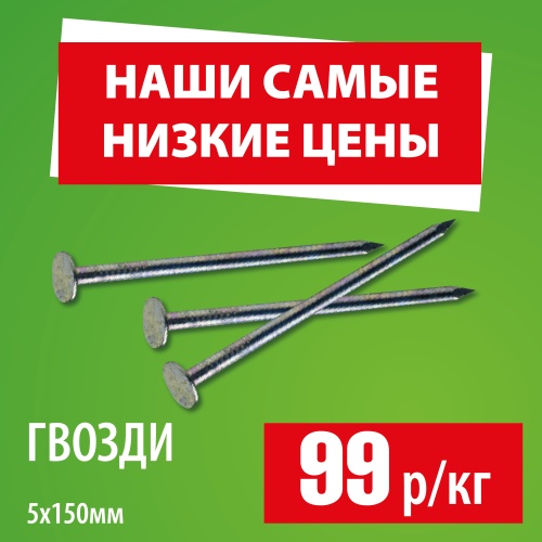 картинка Гвозди 5*150мм от магазина Румлес