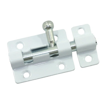 картинка Шпингалет ЗТ-4 белый от магазина Румлес