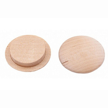 картинка Заглушка на отверстие ПРОФЕССИОНАЛ сфера D20мм береза (10шт/уп) от магазина Румлес