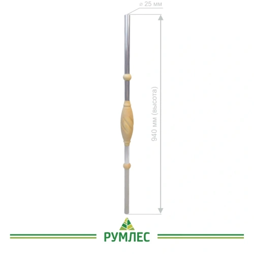 картинка Комбинированная балясина № 16 от магазина Румлес