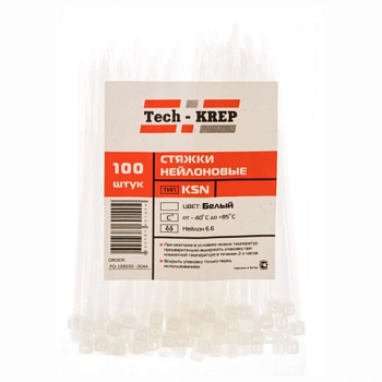 картинка Хомут-стяжка белая KSN-W 3*100мм от магазина Румлес