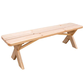 картинка Скамейка без спинки 1200*330*460мм сосна от магазина Румлес