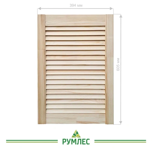 картинка Дверь жалюзийная 394*605мм сосна сорт Экстра от магазина Румлес