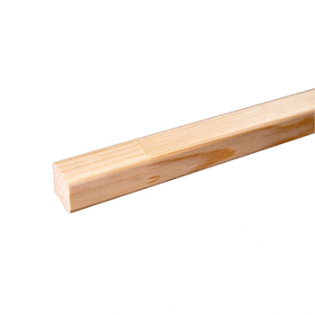картинка Рейка сращенная для декора стен 20*20*2500мм сосна сорт Экстра (с фаской R5 на углах) от магазина Румлес