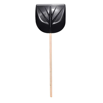 картинка Лопата MIDI Полюс д/снега с деревянным черенком и планкой 420*400мм от магазина Румлес