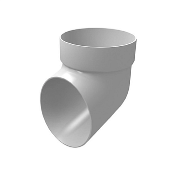 картинка Колено сливное ПВХ 72° белое от магазина Румлес