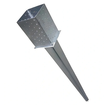 картинка Забивное основание для столбов из бруса 100*100*900мм (высота стакана 150мм) оц.сталь от магазина Румлес