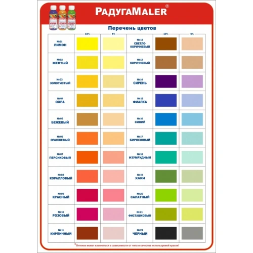 картинка Колер паста Радуга №2 Желтый 100г от магазина Румлес