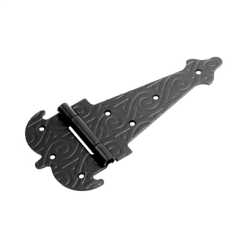 картинка Петля-стрела фигурная кованая ПС-200 мод.2 черная серия Ярославль от магазина Румлес