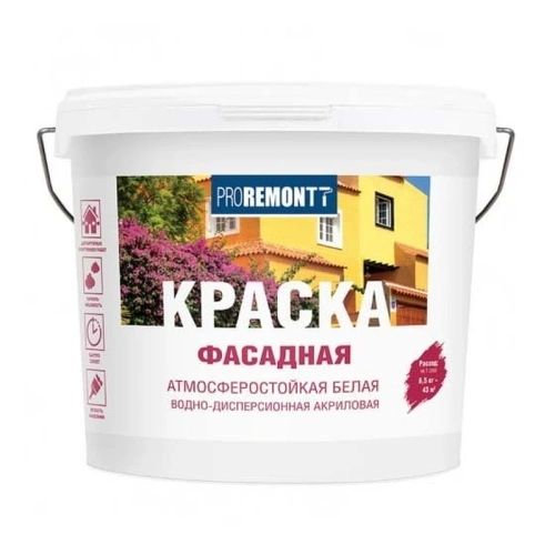 картинка ВДАК фасадная белая Proremontt 6.5кг от магазина Румлес