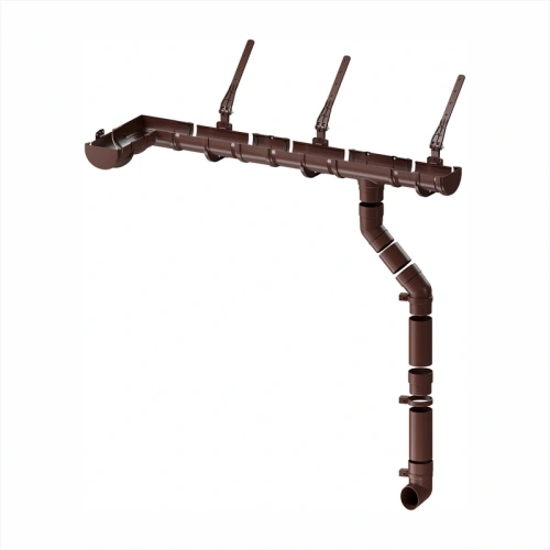 картинка Муфта трубы соединительная ПВХ шоколад от магазина Румлес