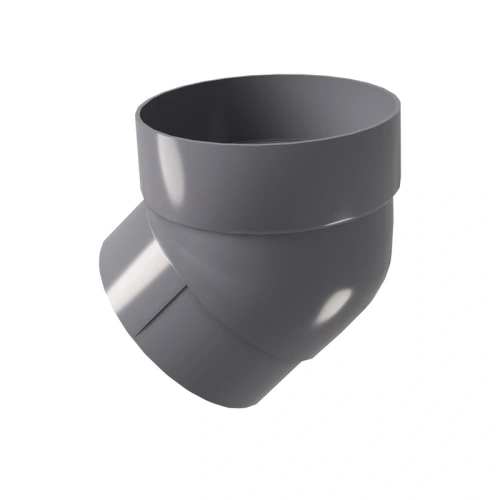 картинка Колено трубы ПВХ 45° графит от магазина Румлес