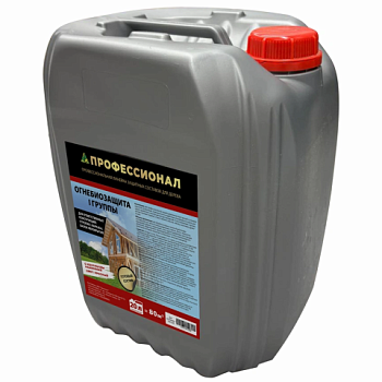 картинка Огнебиозащита ПРОФЕССИОНАЛ высшая 1 гр. защиты, готовый состав 20л красный от магазина Румлес