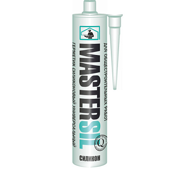 картинка Герметик силиконовый универсальный прозрачный Mastersil 310мл от магазина Румлес