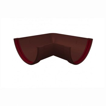 картинка Угол желоба ПВХ 90° шоколад от магазина Румлес