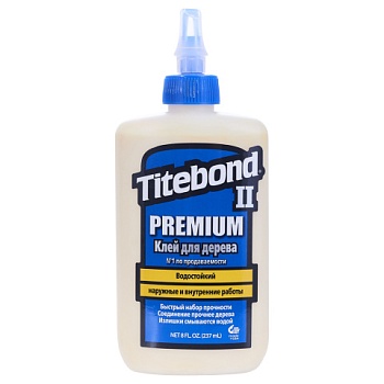 картинка Клей столярный Titebond II премиум влагостойкий D3 237мл (синий) от магазина Румлес