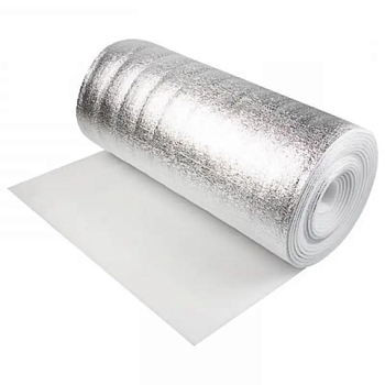 картинка Утеплитель НПЭ фольгированный 10мм рулон 1*5мм (S5м²) от магазина Румлес