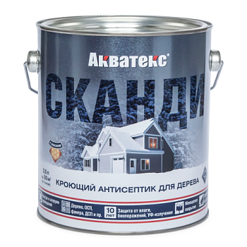 картинка Кроющий антисептик Акватекс Сканди Лакрица 2.5л от магазина Румлес