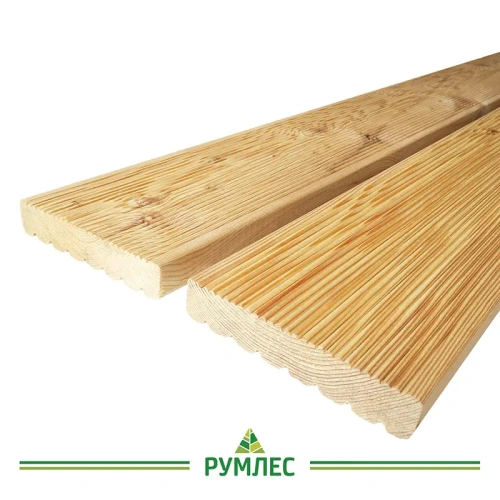 картинка Террасная доска Вельвет 27*142*1000мм сорт АВ лиственница от магазина Румлес