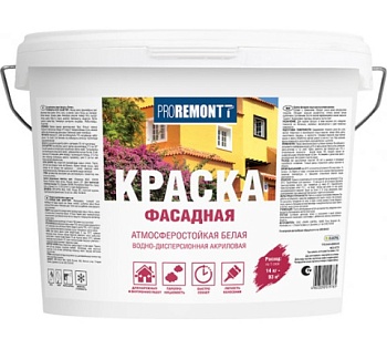 картинка ВДАК фасадная белая Proremontt 14кг от магазина Румлес