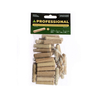 картинка Шкант мебельный ПРОФЕССИОНАЛ 10*45мм бук (40шт/уп) от магазина Румлес