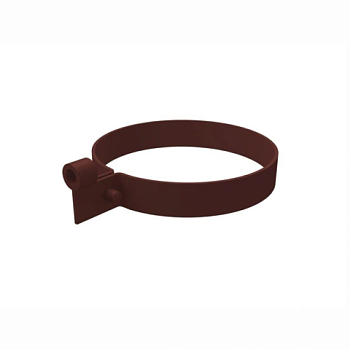 картинка Хомут крепления трубы ПВХ шоколад от магазина Румлес