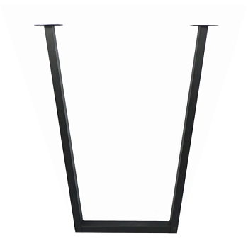 картинка Подстолье Трапеция металлическое черное RAL 9005 от магазина Румлес