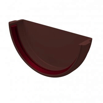 картинка Заглушка желоба ПВХ шоколад от магазина Румлес