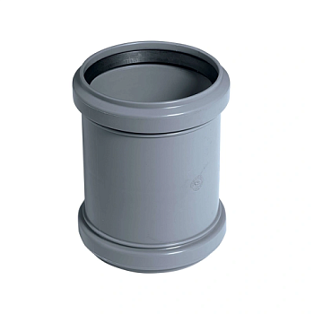 картинка Муфта канализационная надвижная 50мм (без перегородок) от магазина Румлес
