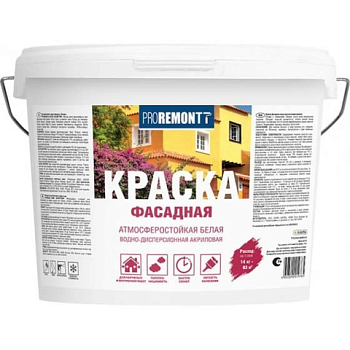 картинка ВДАК фасадная белая Proremontt 14кг от магазина Румлес
