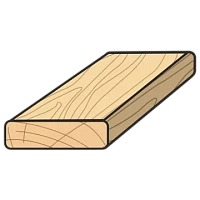 Доска строганая 20мм с фаской на углах