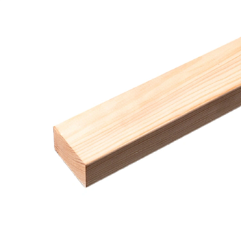 картинка Брусок сращенный для перегородок 40*60*3000мм сосна сорт Экстра (с фаской R3 на углах) от магазина Румлес