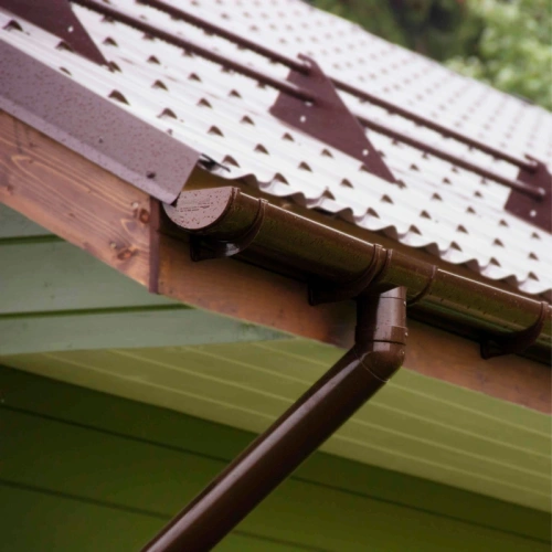 картинка Воронка желоба ПВХ шоколад от магазина Румлес