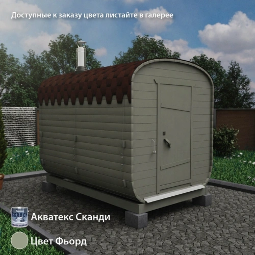 картинка Баня-бочка 3м Два отделения Комплектация ЭКОНОМ от магазина Румлес