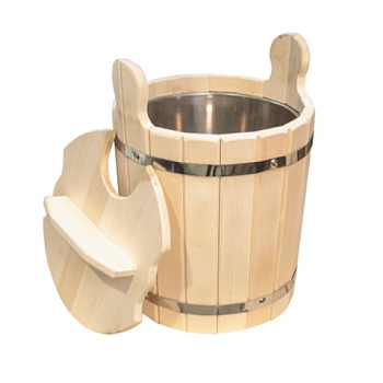 картинка Запарник липа с крышкой и металлической вставкой 8л от магазина Румлес