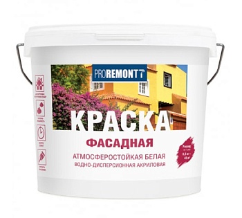 картинка ВДАК фасадная белая Proremontt 6.5кг от магазина Румлес