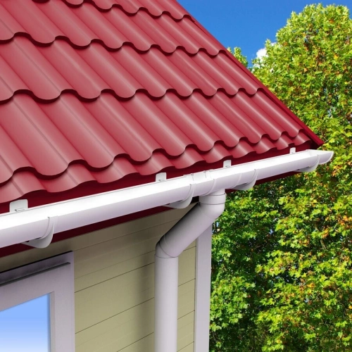 картинка Желоб водосточный ПВХ белый 3м от магазина Румлес