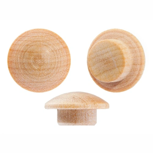 картинка Заглушка на отверстие ПРОФЕССИОНАЛ сфера D12мм береза (30шт/уп) от магазина Румлес