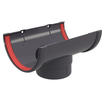 картинка Воронка желоба ПВХ графит от магазина Румлес