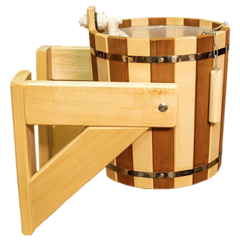 картинка Ведро обливное Русский душ комбинированное с пластиковой вставкой 13л от магазина Румлес