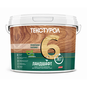 картинка Текстурол ЛАНДШАФТ Белый 2.5л полукроющая пропитка-антисептик для древесины от магазина Румлес